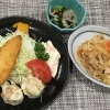 本日のAランチは　肉じゃがとしゅうまい