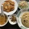 本日の日替わりランチは白身魚の甘酢あんかけ定食です