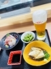 「【6月の月〜木限定】生ビール＋お刺身＋小鉢の“せんべろセット”1000円」
