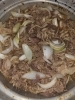 新しょうがと新玉ねぎたっぷりのしょうが焼き風「幻の大人気メニュー！？復活5月29.30.31日『豚のしょうが焼き風』」