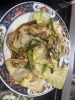 野菜たっぷりの具沢山定食「ランチにおすすめ！豚肉と野菜たっぷりの定食です」