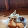 食後のデザートに揚げパンソフトいかがですか❓