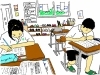 落書き風のイラスト。比較的リアルに近い「小学生の授業の雰囲気&予想外の申込者数」