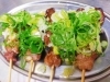 「ネギたっぷり焼きとん串で一杯いかがですか」