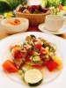 大山ポークのグリル　季節の野菜添え　彩り野菜のサルサソース「シェフのおすすめ　肉料理」