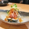 【新小岩 居酒屋】とろける旨さと山椒の香り！創作あて巻きの定番人気★とろたくちりめん山椒巻 480円（税込）