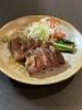 和牛サーロインステーキ「魚沼市の和食料理店　旬食や　香秀(かしゅう)です　今日は29(ニク)の日、お肉メニューいかがですか！」