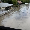 杉の樹液で汚れた屋根を丸一日かけて徹底洗浄｜雪国仕様塗装と雨樋補修もセットで施工