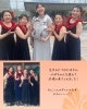 みんな幸せそうな笑顔です！「那珂川市　フラダンス教室　レイマカナアロハ　お休み中の生徒さんも応援にきてくれました！」