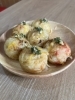 ここでしか味わえない味「6月の月替わりたこ焼きはバジルチーズたこ焼きです」