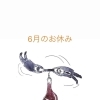 6月のお休み