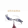 6月のお休み