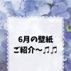 6月の壁紙は梅雨も楽しく♪ あじさい＆カタツムリの館内装飾のご紹介