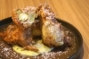 「NEW!!『皮付きヤングコーンのひげ巻きフリット　そら豆とゴルゴンゾーラのソース🌽』」
