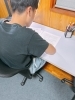 「中3自己診断テスト前日！教室では類題演習で最終チェック中です」