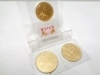 「川西市栄町からご来店。5万円、10万円金貨のお買取りです。記念金貨の高価買取りなら、おたからやJR伊丹店へ。」
