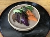 彩り豊かな野菜が「自家製の糠床と塩麹で、ぬか麹漬けを仕込んでいます」