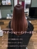 さりげないグラデーション、,インナーカラー「エクステで叶える“大人のグラデーション＋インナーカラー”ロング」