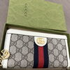 極美品】GUCCI ラウンドファスナーGGキャンバス 赤 GUCCI グッチ GG