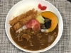 「本日のAランチは　夏野菜とエビフライカレー🍛」