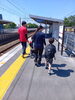 「電車に乗っておでかけ体験をしました」