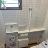 トイレのカウンター付き手洗い器をホワイトで一新しました
