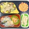 6/6(土)の昼食は「エビと青梗菜の塩あん」