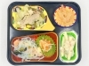 今治の高齢者向け宅配弁当。昼食はエビと青梗菜の塩あん。「6/6(土)の昼食は「エビと青梗菜の塩あん」」