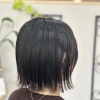 艶ブラックでつくる、シンプルおしゃれな切りっぱなしボブ