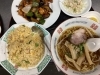 「本日の日替わりランチはニラレバ炒め定食です」