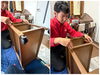 キッチンワゴンの組立て作業😉🔧「ベンリー福山東🌟家具の組立て🔧もお任せ下さい😉👍」