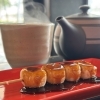ほうじ茶と焼きみたらし🍡