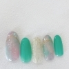     ミントカラーが主役の大人可愛いネイル💅