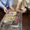 『ぷくcafé子供食堂』お菓子づくりの材料を手渡し　野菜の受け取り