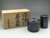 美幸堂純銅手仕上紫小紋鎚目茶器揃「【新潟市/三条市/買取本舗ふくろう】　美幸堂　茶器揃　銅製　茶器　銅器　銅製品　建水　茶筒　湯沸　茶托　茶壺　急須　水注　水差　香炉　花瓶　買取　売る　遺品整理　終活　断捨離　空き家整理　整理品　出張買取　新潟市東区　新潟市西区　三条市」