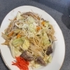 蕎麦屋ならではのホルモン焼き蕎麦のご紹介