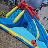 まいぷれマルシェのふわふわ遊具を試運転しました！当日の水あそびもお楽しみに