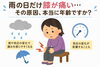 「】雨の日に膝が痛くなるのはなぜ？季節との関係を解説【出雲・平田・斐川 整体】」