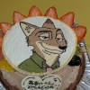 当日20分ほどでご用意します！手描きキャラクターのホールケーキ