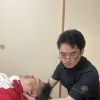 首・背中のカイロ施術の様子とチェックポイント