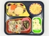 今治の高齢者向け宅配弁当。夕食は豚肉と彩り野菜の柚子風味。「6/14(日)の夕食は「豚肉と彩り野菜の柚子風味」」