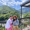 静岡からのお客様も浦島太郎気分で絶景テラス満喫！【寝覚の床　展望台】