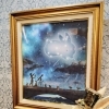 星とうさぎの絵に見守られて｜明日月曜は定休日です