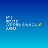 6/15 本日、八王子産とうもろこし🌽入荷します「6/15 八王子産とうもろこし　入荷します⚽️毎年、即完売。」