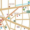 蕨駅から徒歩約8分。途中のコンビニも便利なアクセス案内