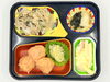 今治の高齢者向け宅配弁当。昼食はえびボールのオーロラソースかけ。「6/17(水)の昼食は「えびボールのオーロラソースかけ」」