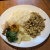 本日の大葉キーマカレーと副菜ラインナップのお知らせ