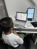 集中できる学びの空間「ロボットが動くまであきらめない力が育っています」