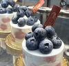 プチローズさんのケーキ「ブルーベリーポケット」「扶桑町の洋菓子店プチローズさんで、ブルーベリーポケットが商品化されました！」