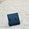 ロンドンブルートパーズの18金ハートピアスが新入荷しました